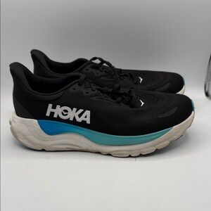 Hoka ARAHI Men’s 9.5 2E Black and Teal Athletic Shoes S2